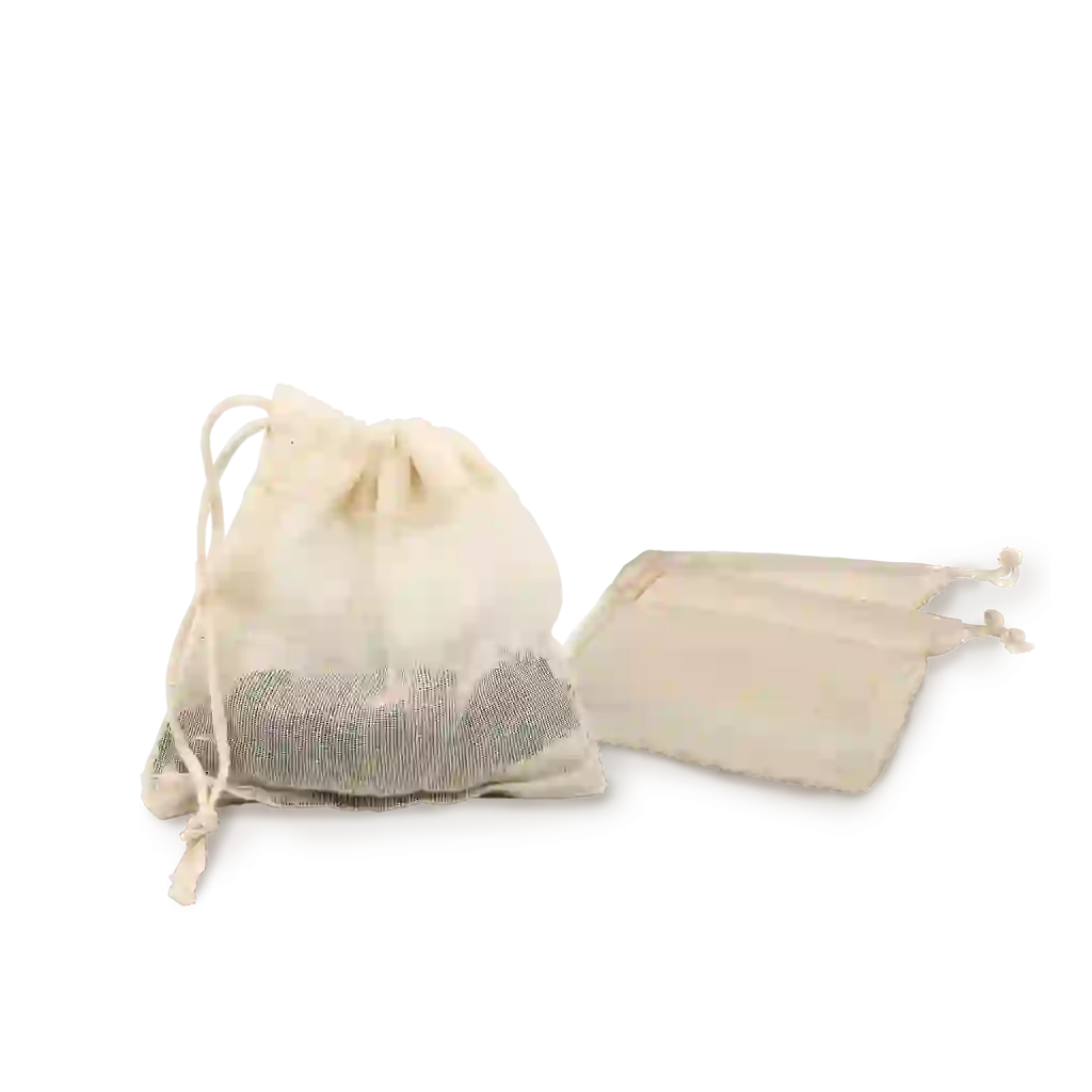Tissu Coton bio fin pour sac à vrac & sachet de thé réutilisable