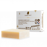 Un savon shampoing solide à l’agréable senteur d’agrumes et au beurre de karité bio